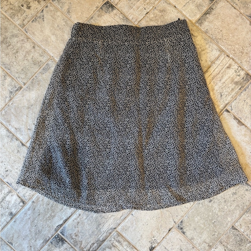 Sienna Sky Black and Gray A-Line Skirt